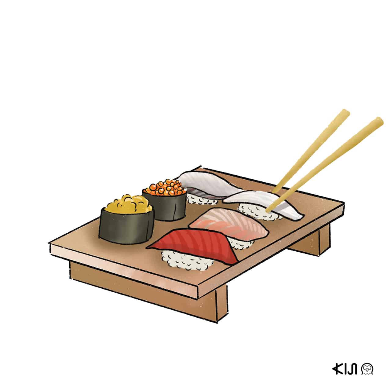 sushi kiji - ควรเริ่มสั่งซูชิหรือเริ่มกินซูชิคำใดก่อน