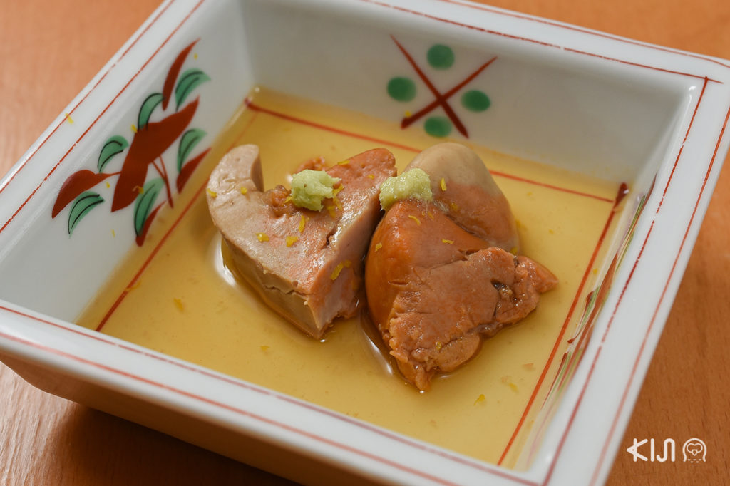 Akimo ตับปลาอังกิโมะหรือในอีกชื่อคือฟัวกราส์แห่งท้องทะเล Koko Japanese Restaurant