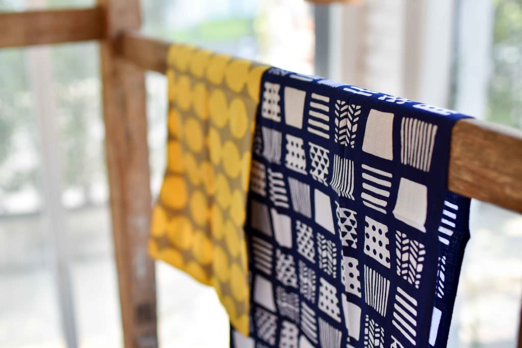 ผ้าลวดลายน่ารักๆ ของร้านคะมะวะนุ (Kamawanu) ย่านอาซากุสะ (Asakusa)