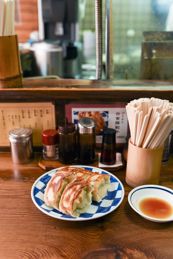 เกี๊ยวซ่าของร้านอิชิเอ็ง (Ichien) ในย่าน คิชิโจจิ (Kichijoji)