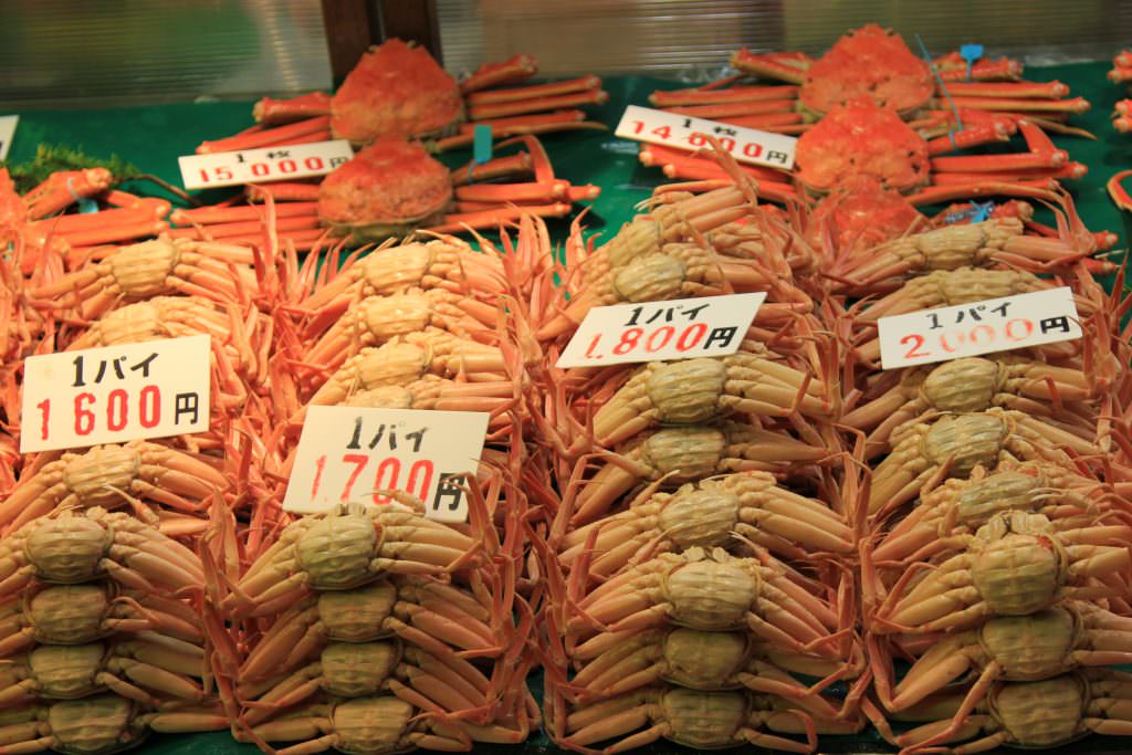 ปูสดจาก Omicho Market