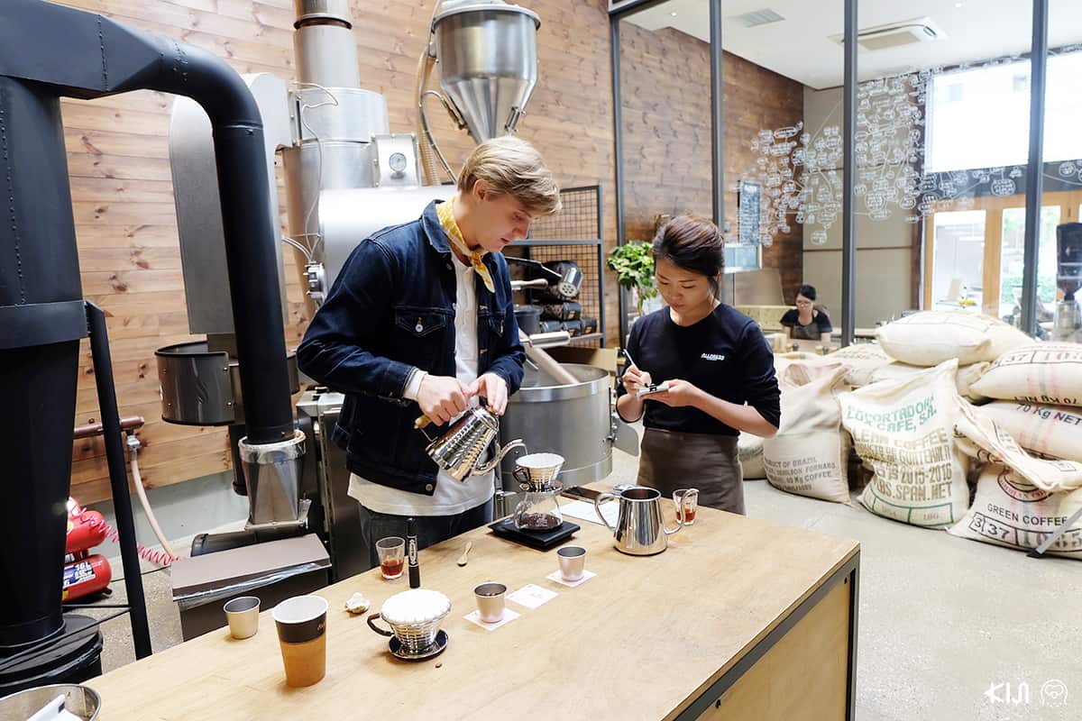 บาริสต้างานดีของร้าน ALLPRESS ESPRESSO