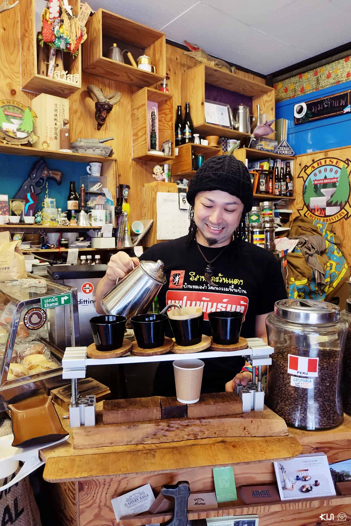 ไทจุ ฮะยะชิ (Taiju Hayashi) เจ้าของร้าน ARISE COFFEE ROASTER