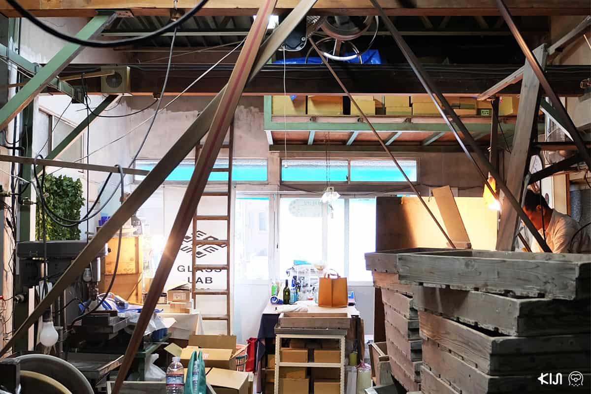 บรรยากาศภายในของ Glass Lab at Kiyosumi Shirakawa