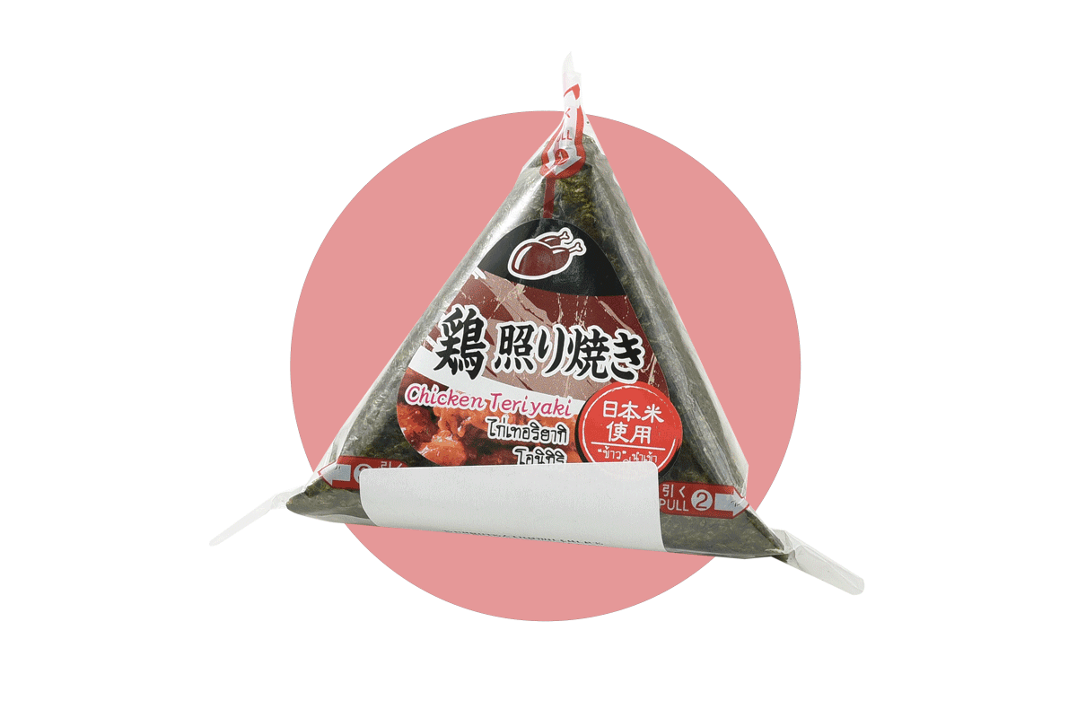 โอนิกิริ ในร้านสะดวกซื้อที่ประเทศไทย : Chicken Teriyaki (Max Valu) ราคา 29 บาท