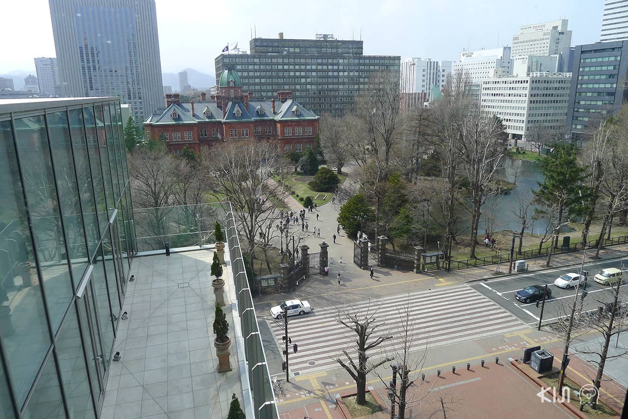 วิวจากชั้น 5F ที่มองเห็นวิวศาลาว่าการได้ระยะใกล้ชิด