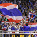 ThaifanscheerontheirteamatChartchaiHallinNakhonRatchasimaThailandonJune72018