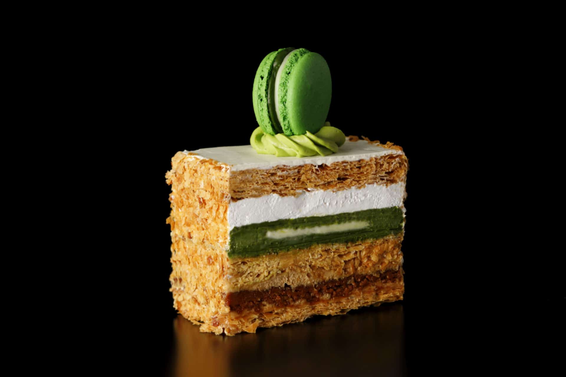 Shin Edo Matcha Mille-feuille (1,500 เยน ไม่รวมภาษี)