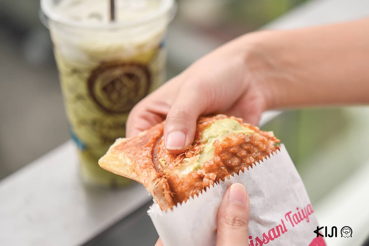 Green Tea Custard 70 บาท จากร้าน Croissant Taiyaki (ครัวซองต์ไทยากิ)