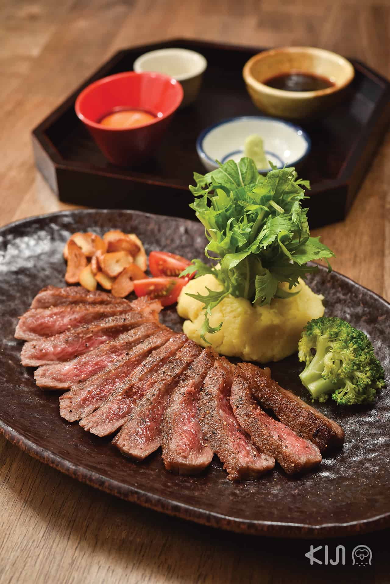 ร้าน Hitachino : Hitachi Beef Steak สเต็กเนื้อฮิตาจิ จากฟาร์มจังหวัดอิบารากิ