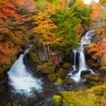 Autumn Colors and Ryuzu waterfall