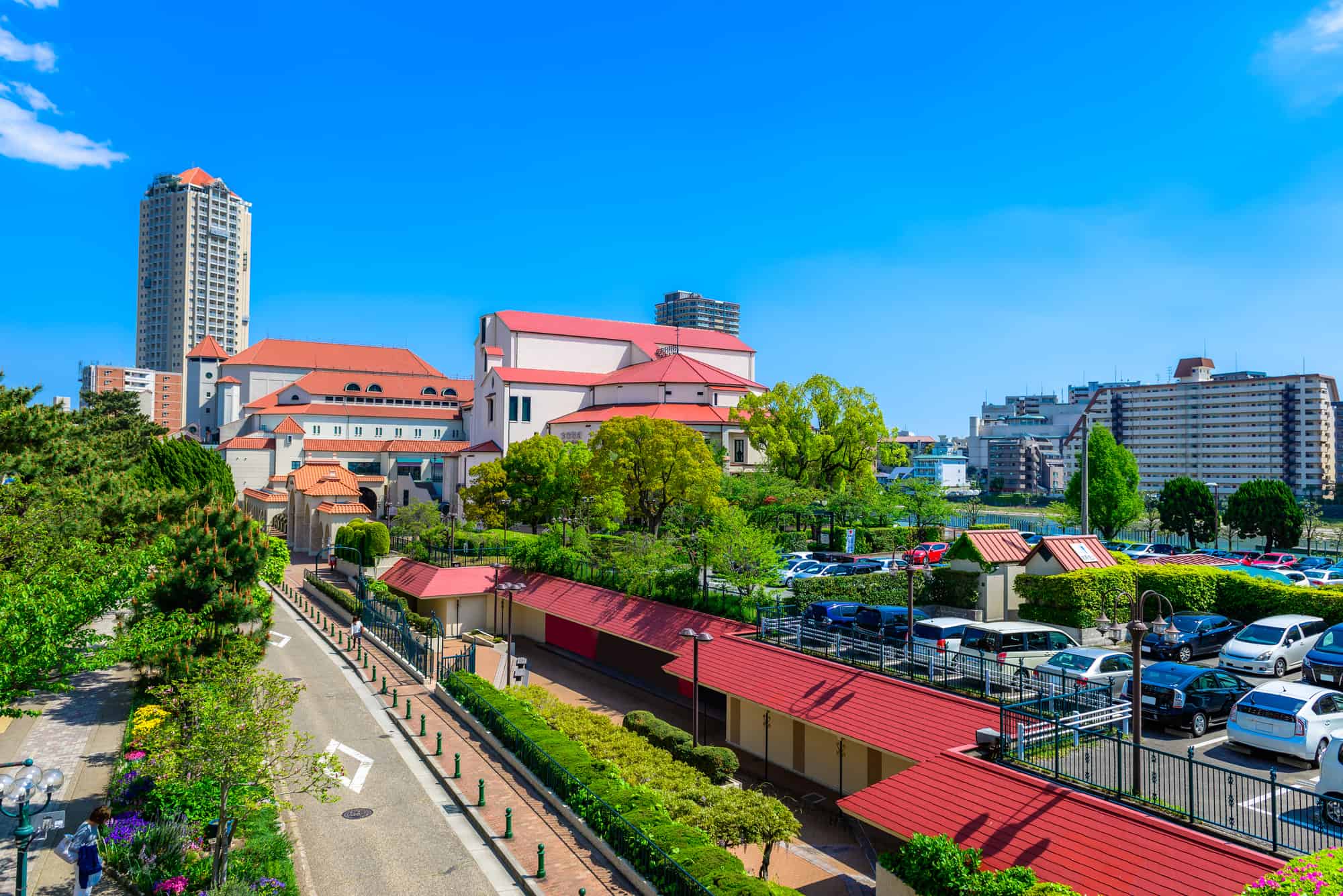 ทิวทัศน์ย่านโรงละครในเมืองทาคาระซึกะ (Takarazuka)