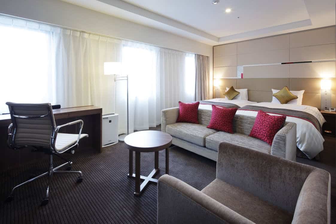 ด้านในห้องพักของโรงแรม Hotel METS Niigata