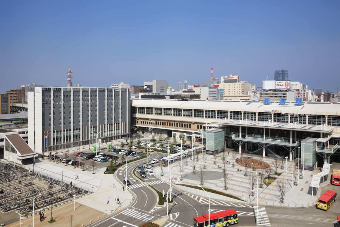 โรงแรม Hotel METS Niigata อยู่ติดกับสถานีนีงาตะ