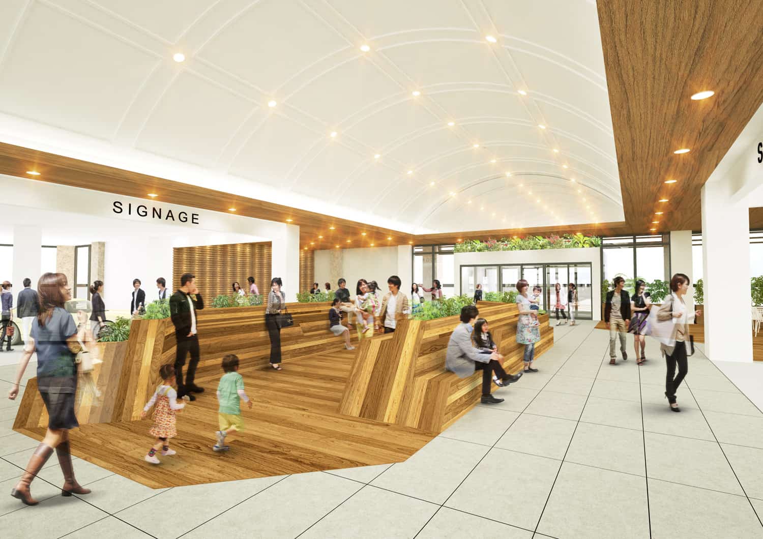 โซน Signage ของศูนย์การค้ามิตซุย เอาท์เล็ท พาร์ค คิซาราสึ