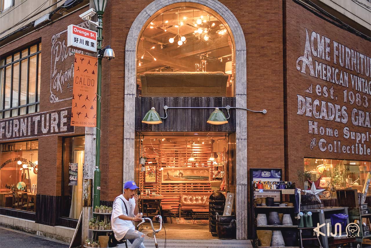 ถนน Orange Street (Horie Tachibana) ในโอซาก้า