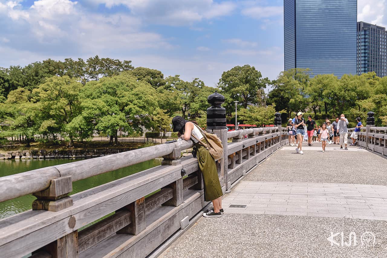 คลองเก่าตรงทางเข้าปราสาทโอซาก้า