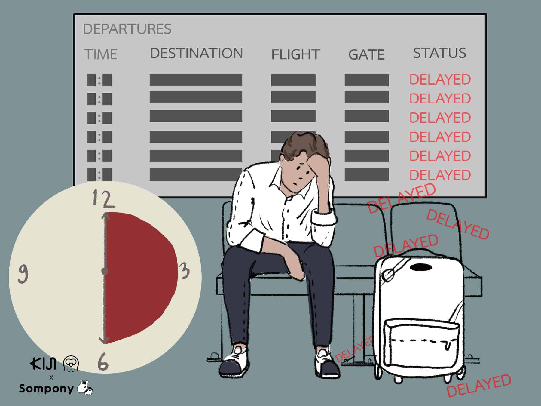 ซมโปะ (Sompo) : เครื่องบินดีเลย์ (Delayed)