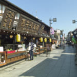 ถนนคนเดินใกล้ๆ กับสถานีชิบามาตะ (Shibamata Station)