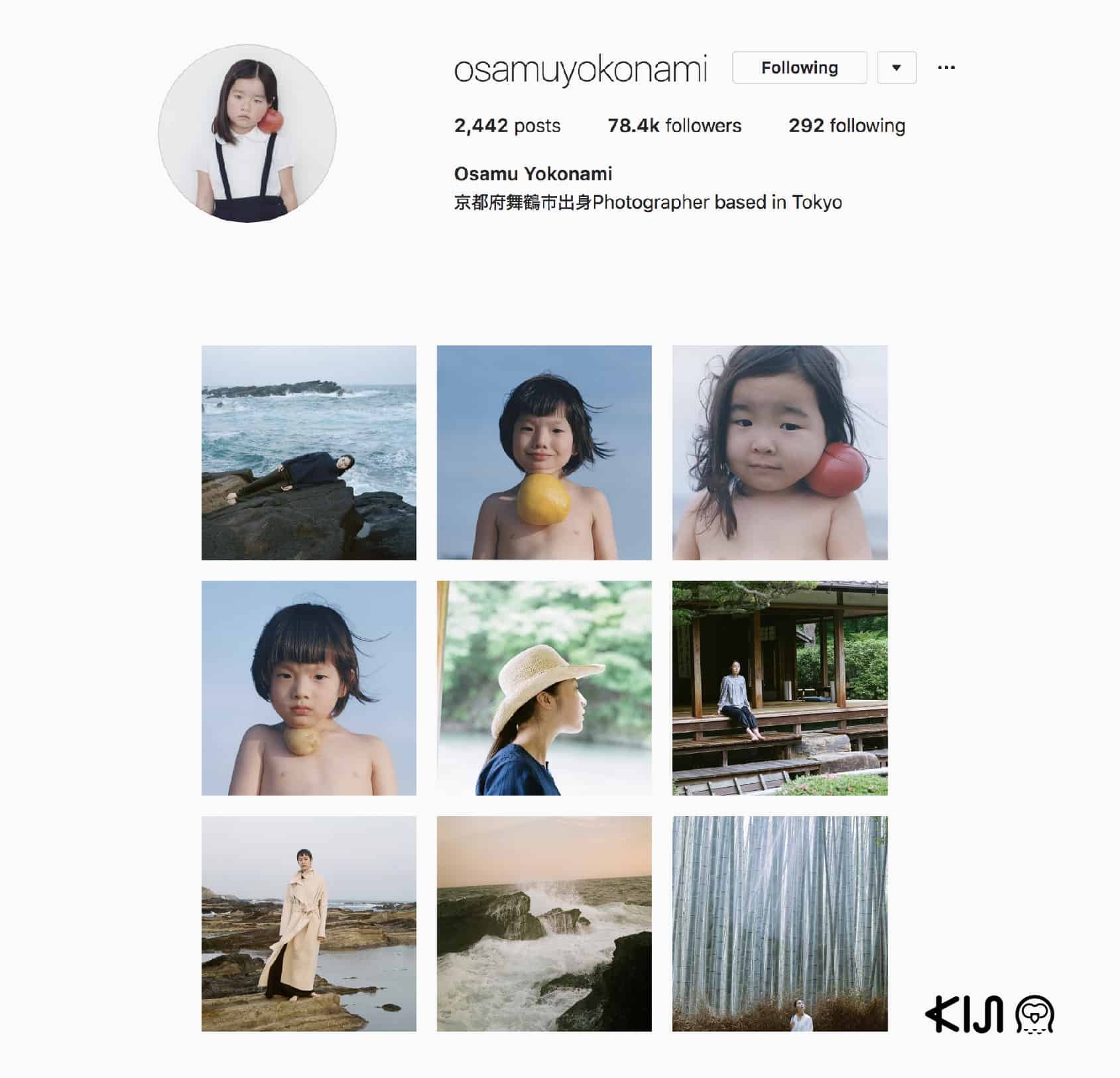 อินสตาแกรมช่างภาพชาวญี่ปุ่น : @osamuyokonami
