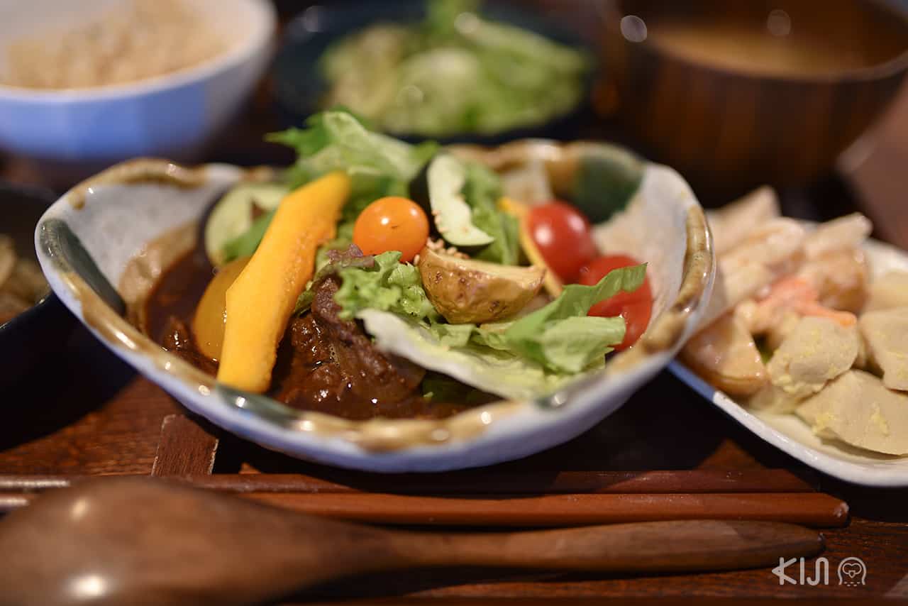 อาหารออร์แกนิคของร้านย่าน Nakazakicho ในโอซาก้า