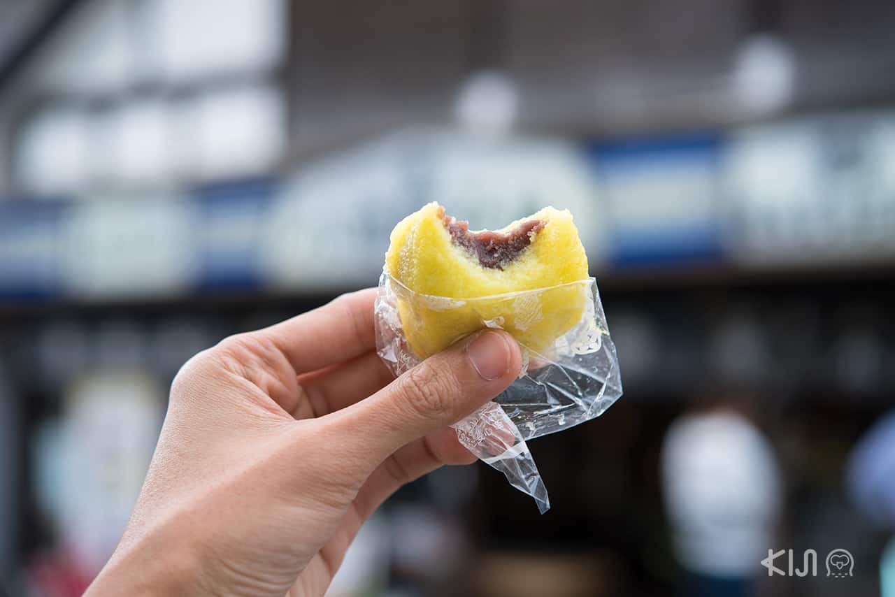 ขนมอาวะมันจู ที่ Koike Kashiho ไอสึวากามัตสึ (Aizu-Wakamatsu)