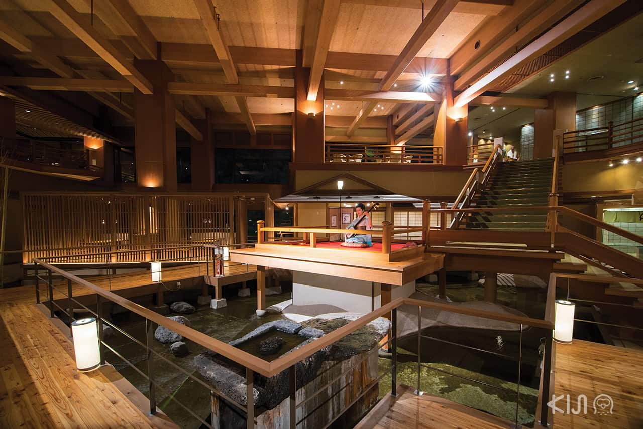 ห้องโถงของล็อบบี้ Ookawaso hotel Aizu-Wakamatsu