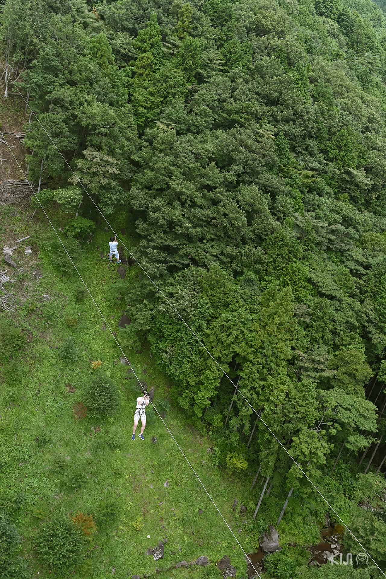 ซิปไลน์ (Long Zip Slide) โหนสลิงท่ามกลางวิวธรรมชาติที่มิชิมะสกายวอล์ค (Mishima Skywalk)
