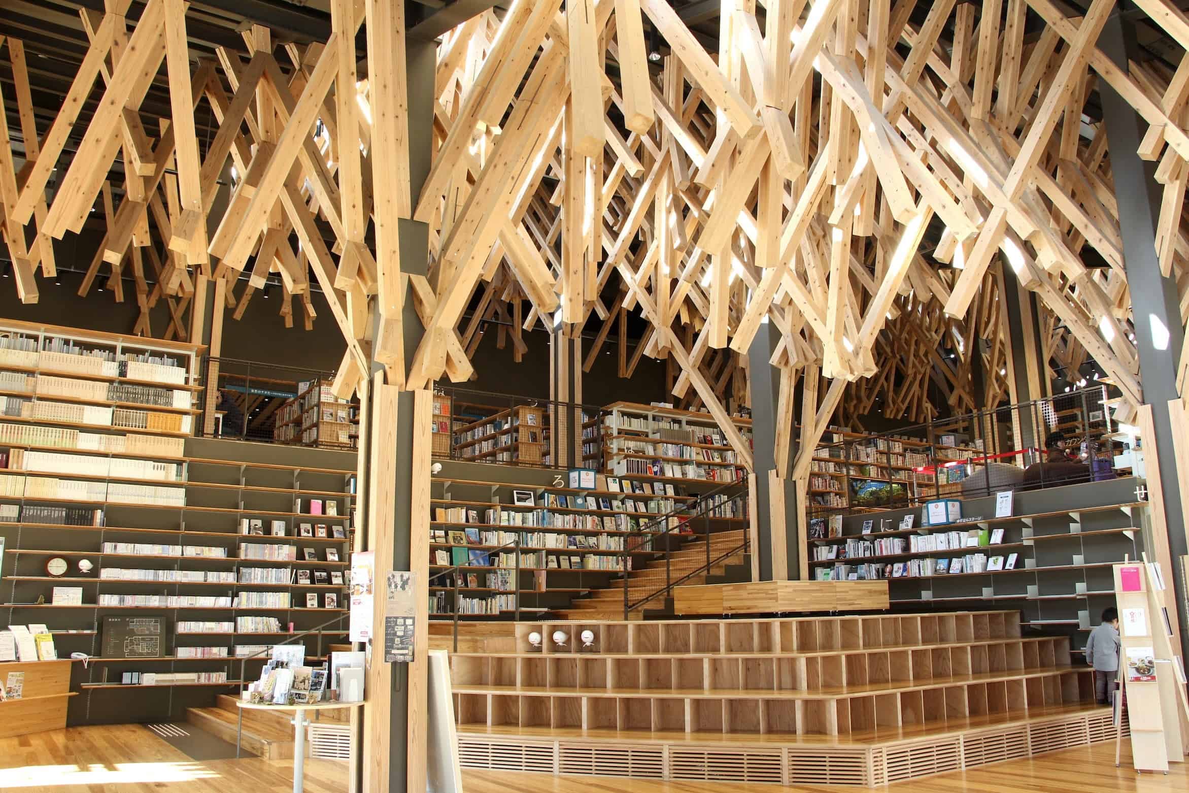 Yusuhara Kumo no Ue Community Library, Kengo Kuma