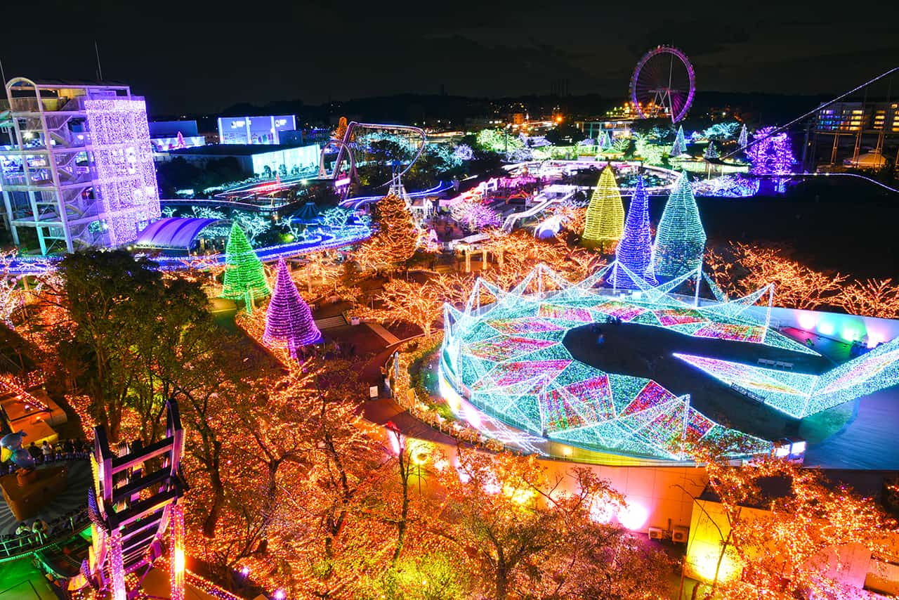 Jewellumination ที่สวนสนุกโยมิอุริแลนด์ (Yomiuriland)