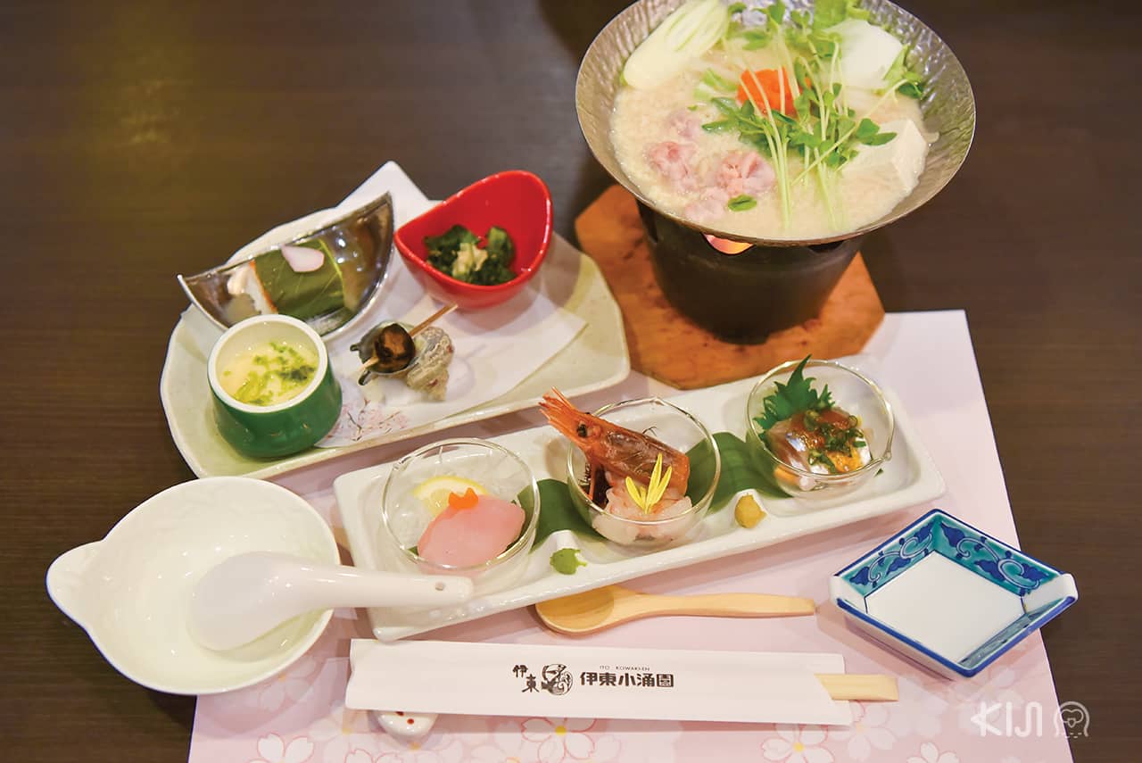 อาหารของโรงแรม Ito Kowakien - เมืองอิโต (Ito) จ.ชิซูโอกะ (SHIZUOKA)