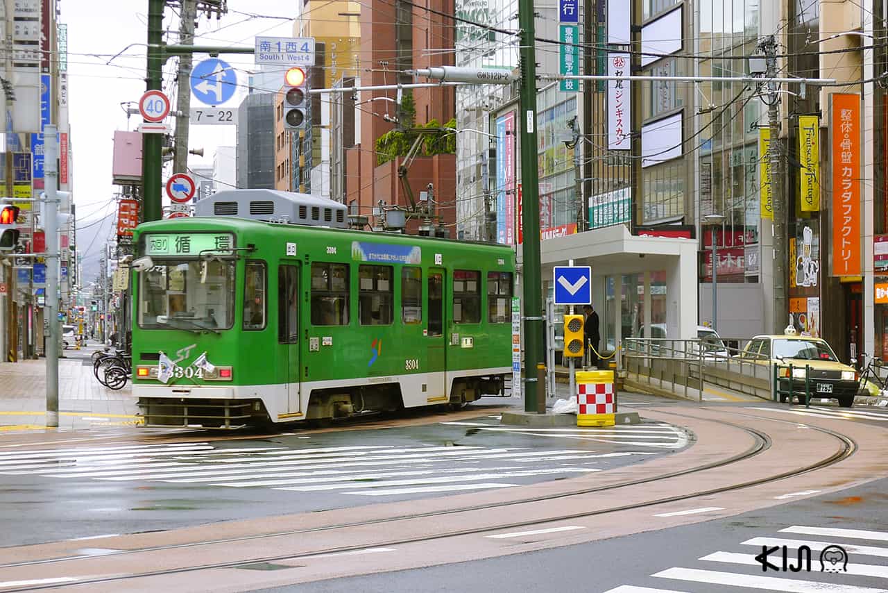 รถรางของเมืองซัปโปโร (Sapporo)