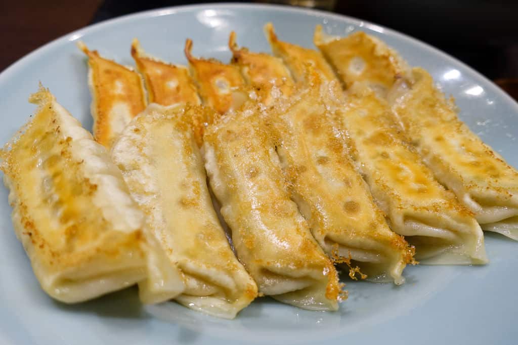 เกี๊ยวซ่าของร้าน minmin gyoza (みんみん) ที่ Utsunomiya