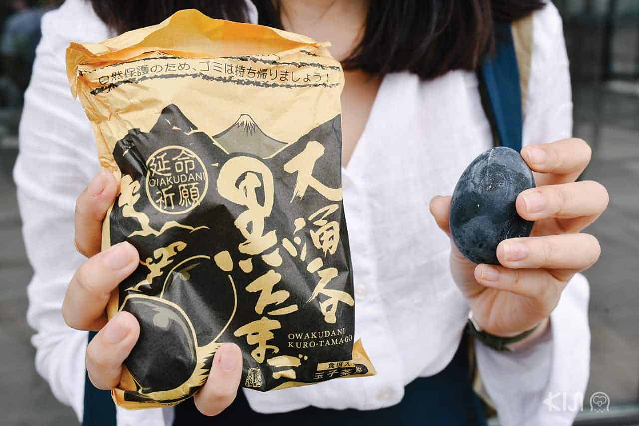 Fuji Hakone Pass - ไข่ดำ ที่ Owakudani