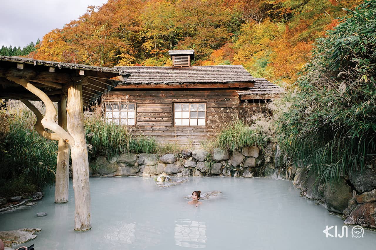 เซมโบกุ (Semboku) - ซึรุโนยุ ออนเซ็น (Tsurunoyu Onsen)