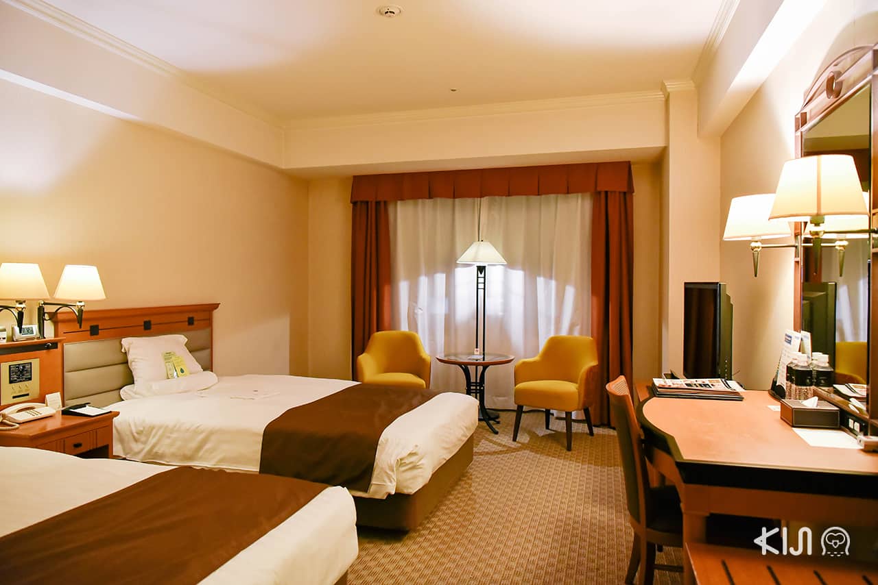 ห้องพักแบบ Twin Room อาคาร New Wing โรงแรม Metropolitan Morioka