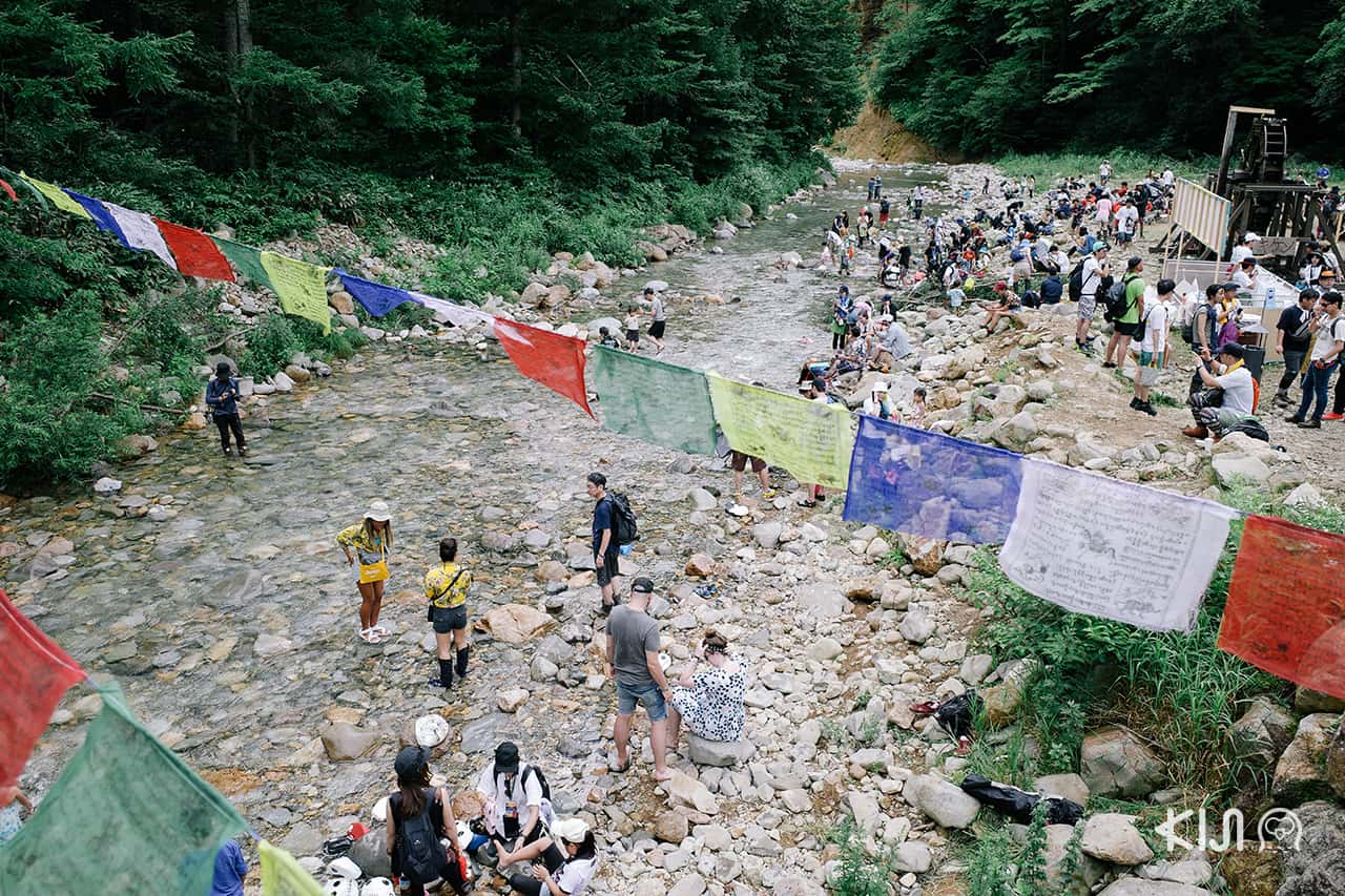 โซนลำธารใสๆ ภายในงาน Fuji Rock Festival 2019