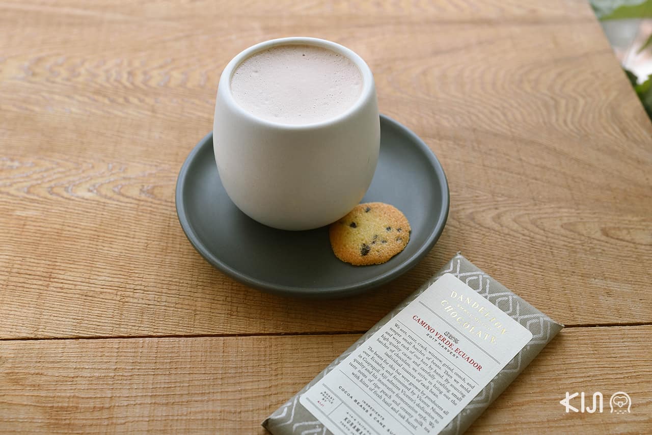 Kamakura Hot Chocolate เมนูที่มีเฉพาะสาขา Dandelion Chocolate Kamakura