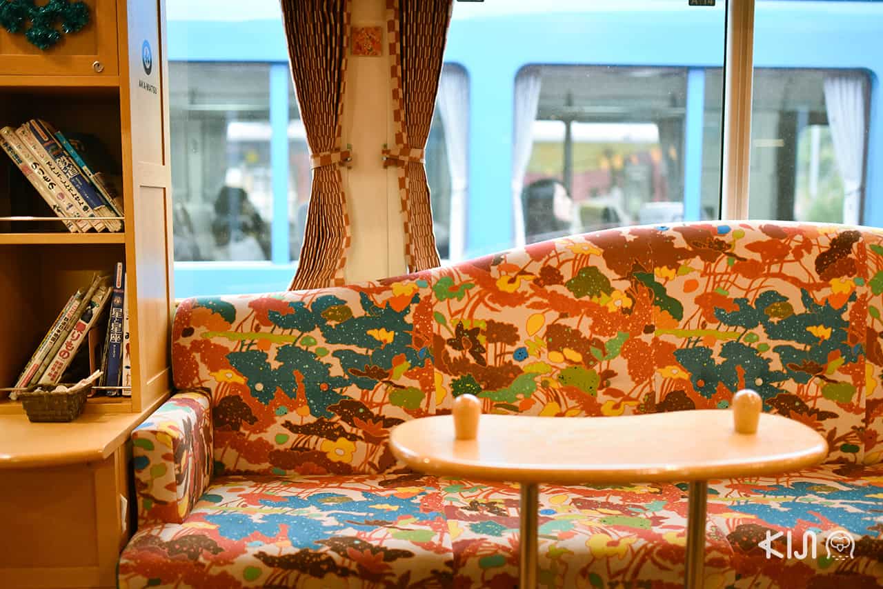 บรรยากาศภายในขบวนรถไฟ Kyoto Tango Railway