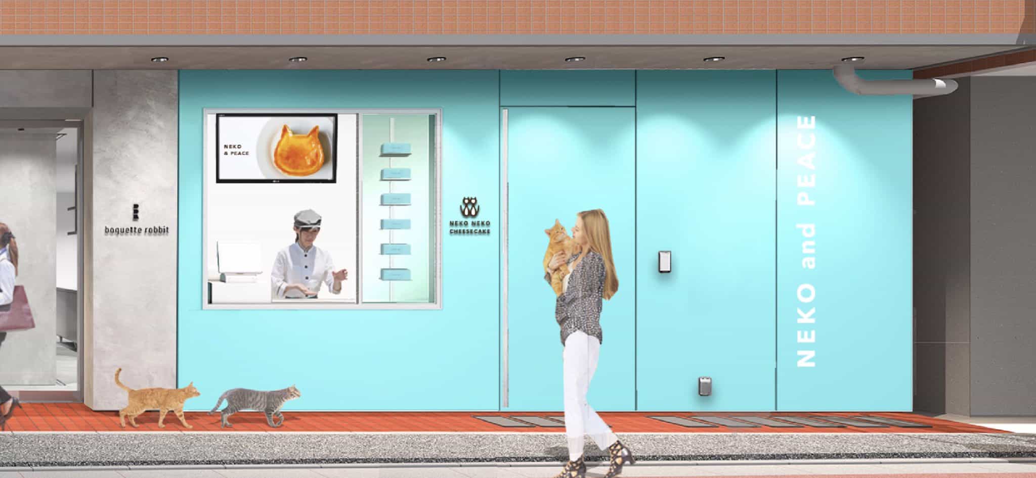 Neko Neko Cheesecake ชีสเค้กหน้าแมวสาขาแรกที่ย่านขนมหวานจิยูกาโอกะ