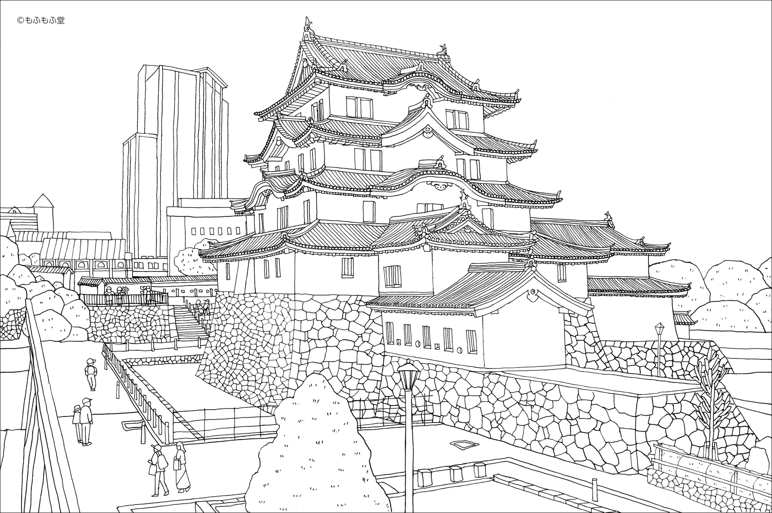 ปราสาทอามากาซากิ (Amagasaki Castle) ที่เดินทางไปได้โดยรถไฟ Hanshin Railways