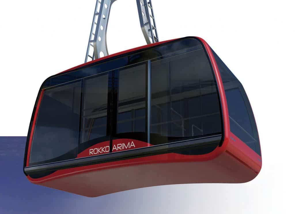 โฉมหน้ากระเช้าไฟฟ้าเครื่องใหม่ Rokko Arima Ropeway 