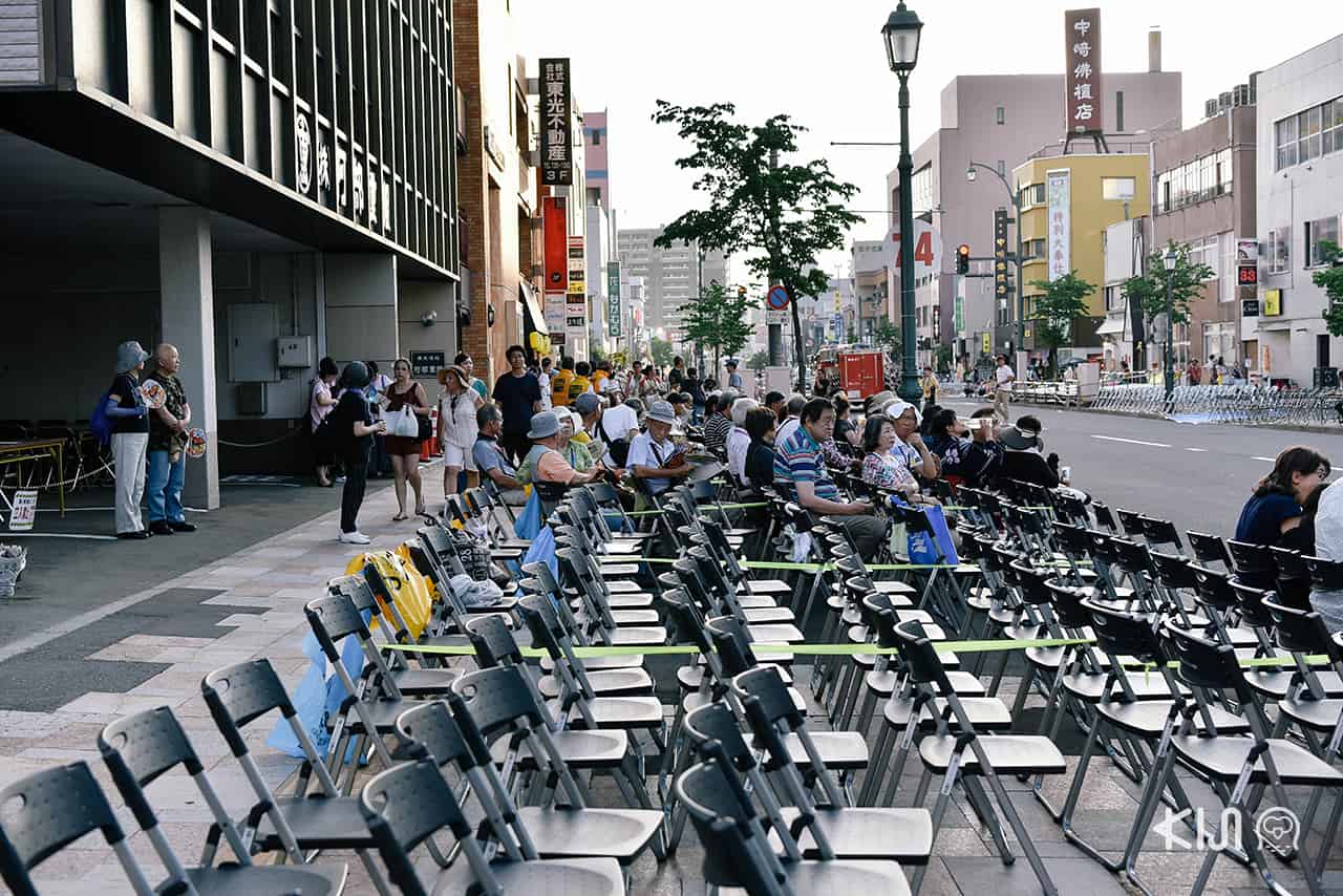 จุดนั่งชมงานเทศกาลฤดูร้อนเนบูตะมัตสึริ (Nebuta Matsuri)