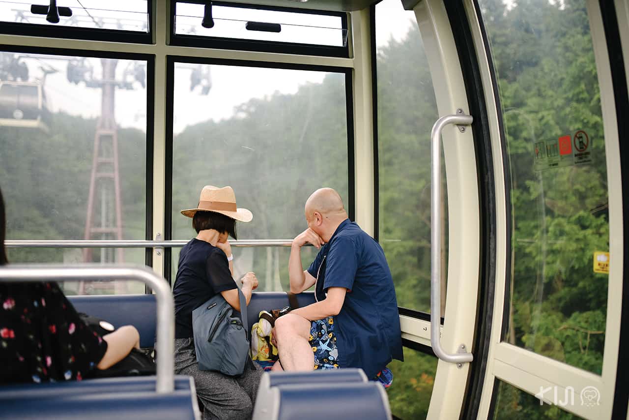 ภายในกระเช้า Hokone Ropeway