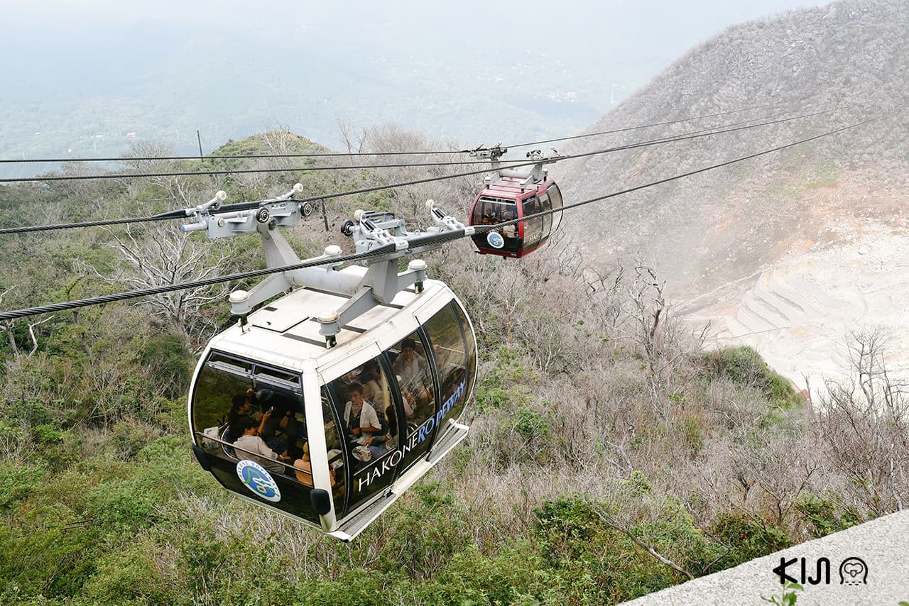 การเดินทางสู่โอวาคุดานิ (ที่เที่ยวฮาโกเน่) ต้องนั่ง Hakone Ropeway ขึ้นมาเท่านั้น