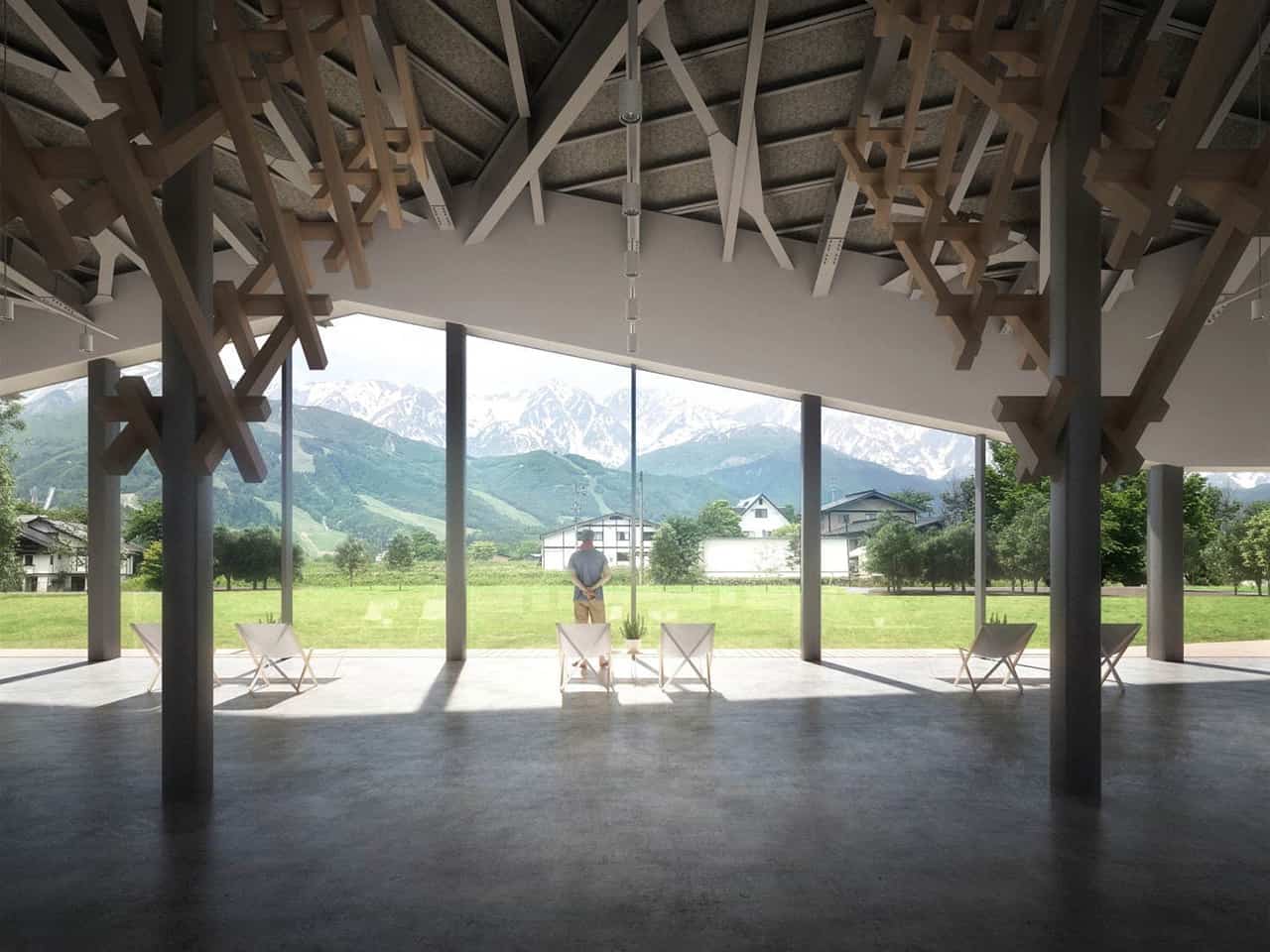 Snow Peak LAND STATION HAKUBA สถานที่ตั้งแคมป์ท่ามกลางธรรมชาติอันอุดมสมบูรณ์ที่มีเทือกเขางามเป็นฉากหลัง