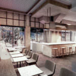 บรรยากาศภายใน STAND by bookandbedtokyo คาเฟ่ในโตเกียว