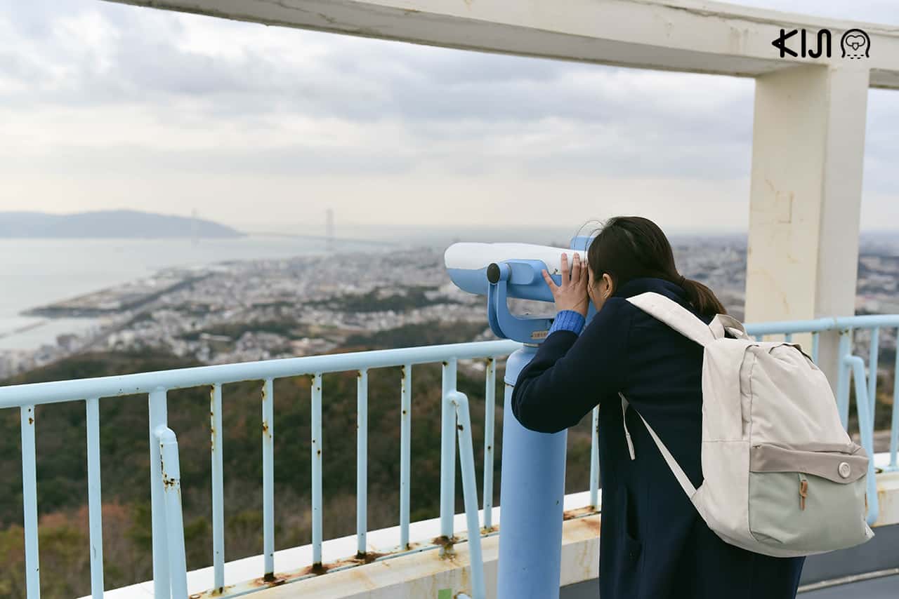 สามารถชมวิวเมืองโกเบได้จาก Sumaura Sanjo Yuen Park