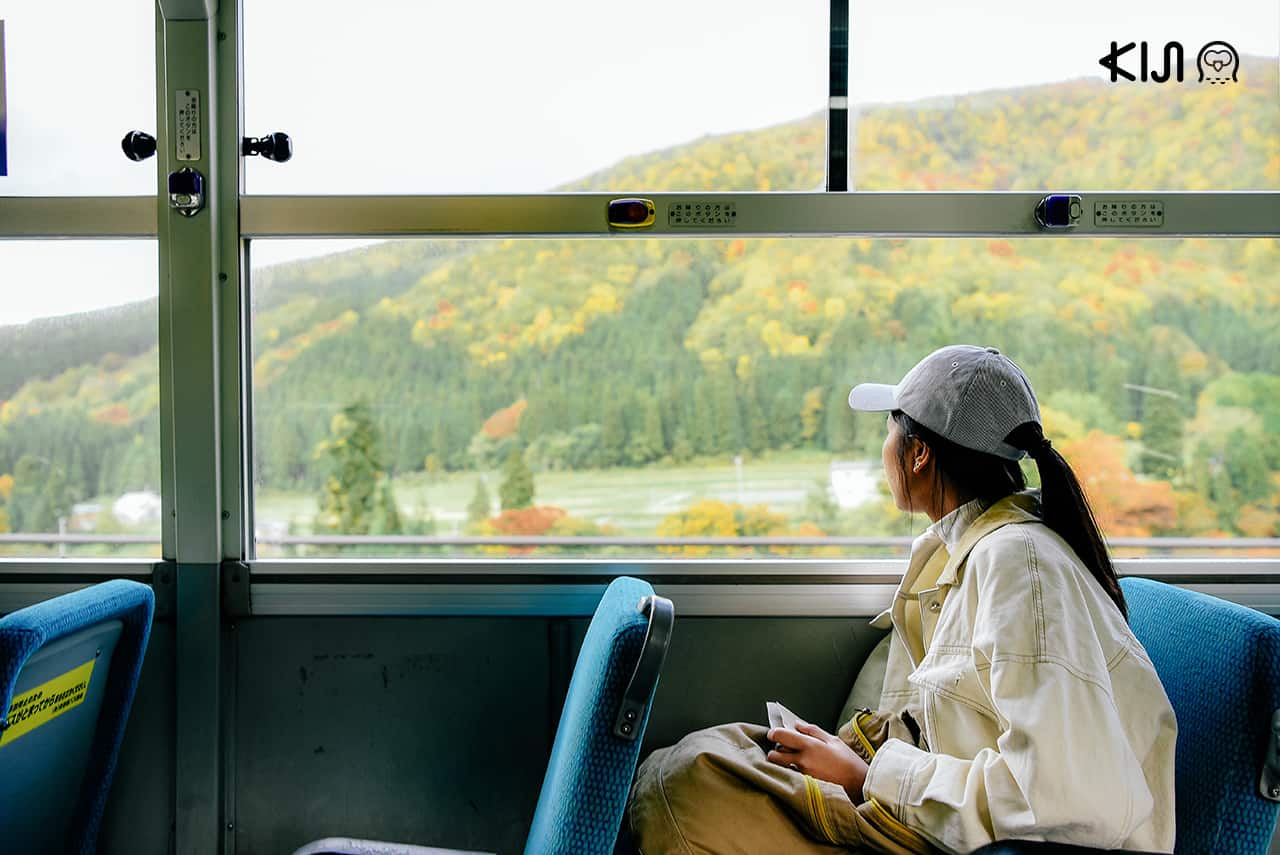 นั่งรถบัสอุโกะ คตซือ (Ugo Kotsu) เที่ยวโอยาสุเคียว (Oyasukyo)