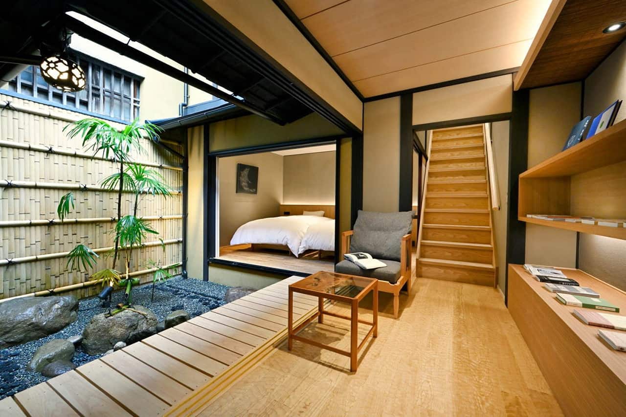 บรรยากาศของชั้น 1 ภายในเกสต์เฮาส์ Kyo no Ondokoro TAKEYAMACHI